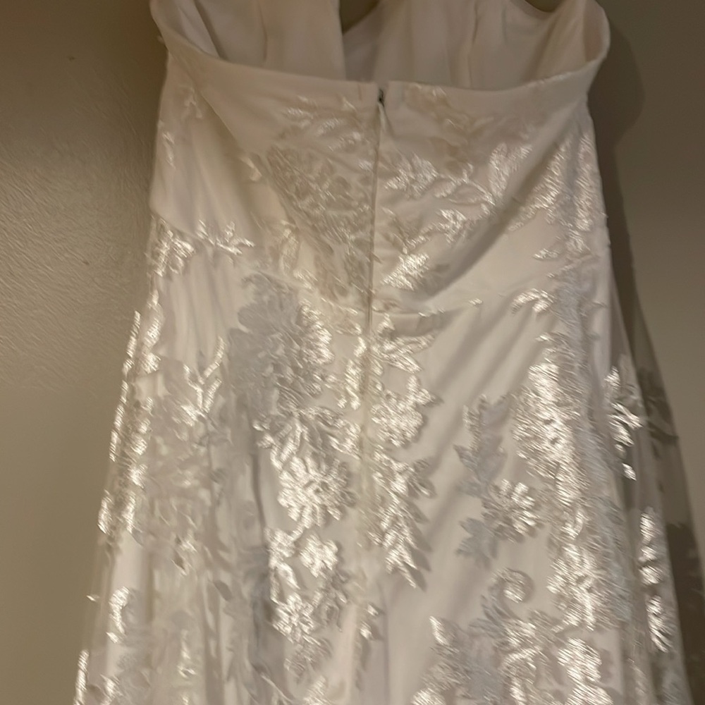 😍Lulu's! Elegant White Strapless Dress - Picture 5 of 7